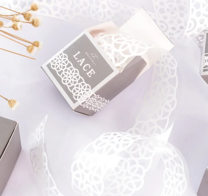 1 шт. Белая Кружевная декоративная лента для скрапбукинга|Офисный скотч| |