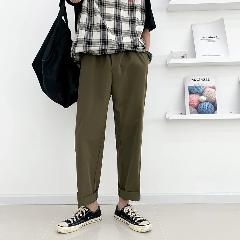 Новинка весна-осень 2019 мужские Модные брендовые свободные штаны в гонконгском