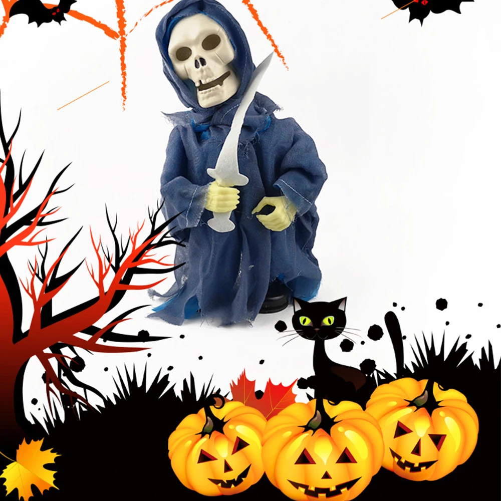 

Halloween Horror Electric Luminous Dancing Ghost Doll Scary Bar Haunted House Halloween Decoration Props Children's Toys