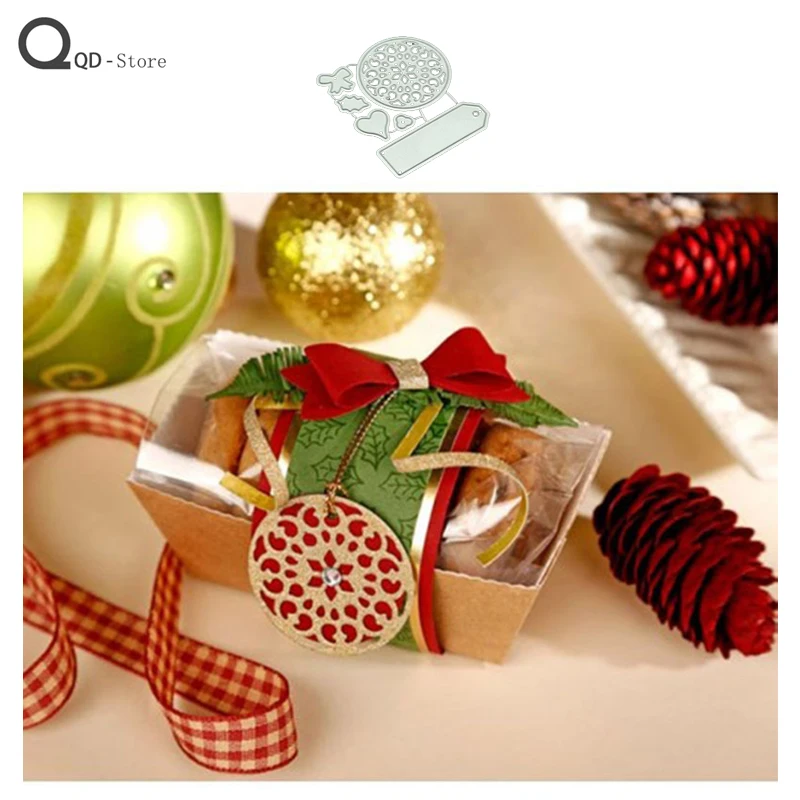

Christmas Label Metal Cutting Dies Scrapbook Handmade Tools DIY Card Make Mould Model Craft Decoration New 2021 Wholesale