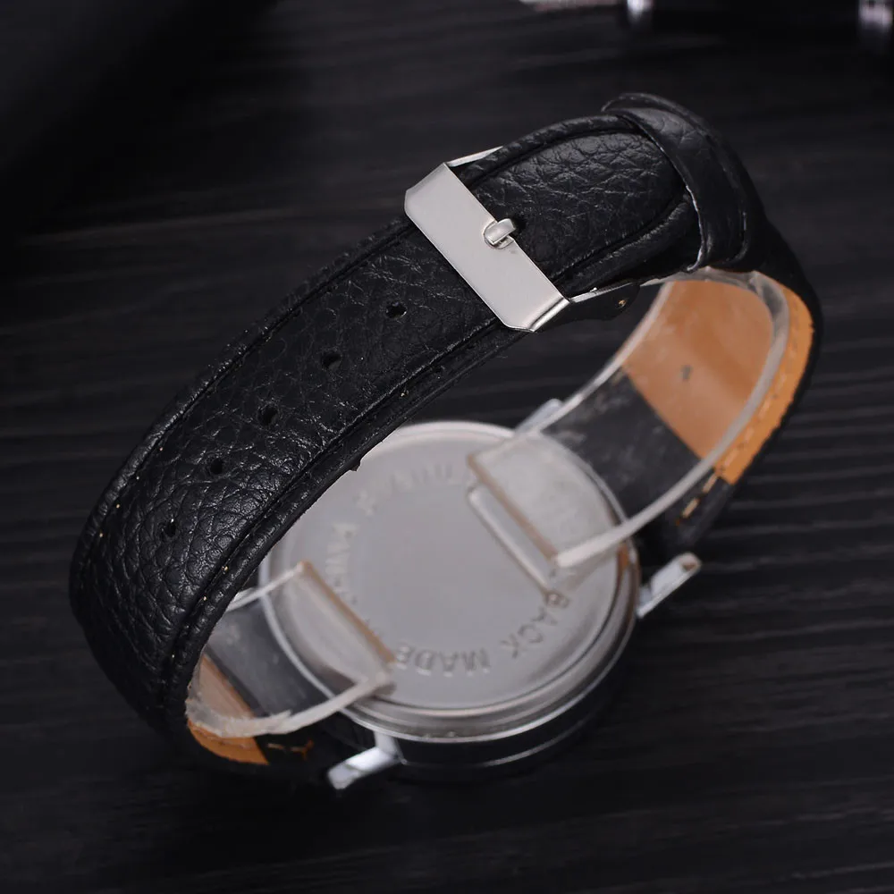 

Classic Mens Quartz Analog Watches Gift Retro Unisex Mesh Wrist Watch Mechanical Clock Genuine Leather Military Wristwatch#1230