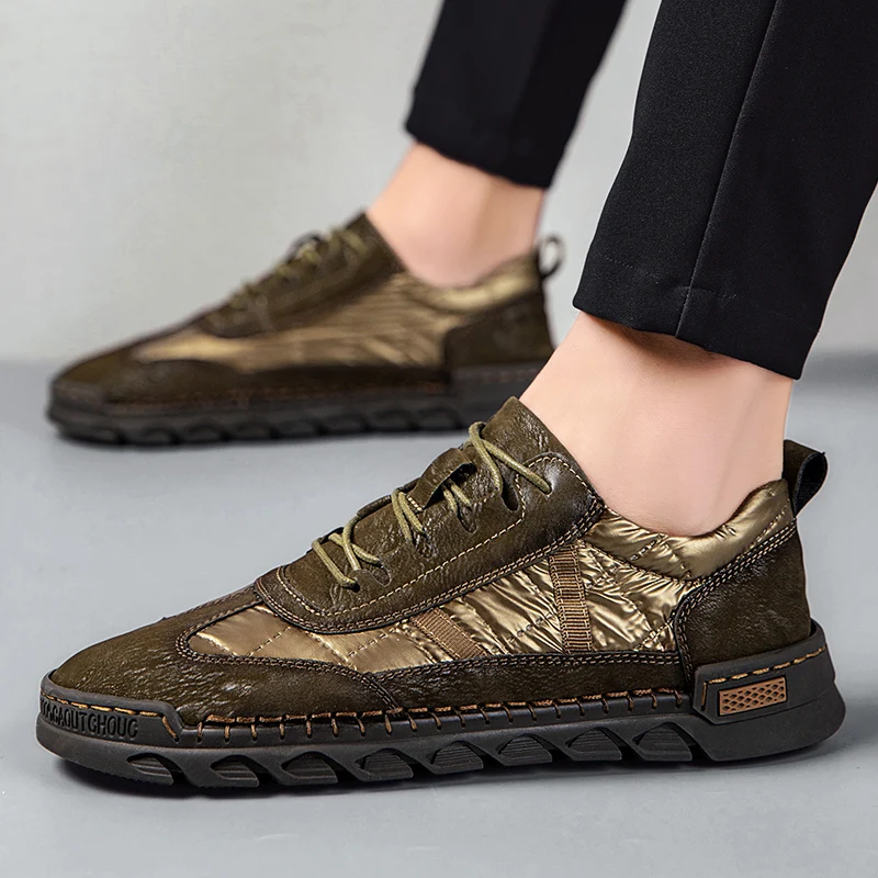 

Men's Casual Shoes Leather Men's Moccasins Loafers Outdoor Men Driving Shoes Non-slip Men's Sneakers Zapatillas Hombre