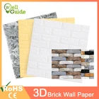3D обои, мраморный кирпич, водостойкие обои, самоклеящаяся бумага, обои, 3D декор для гостиной, спальни, детской комнаты