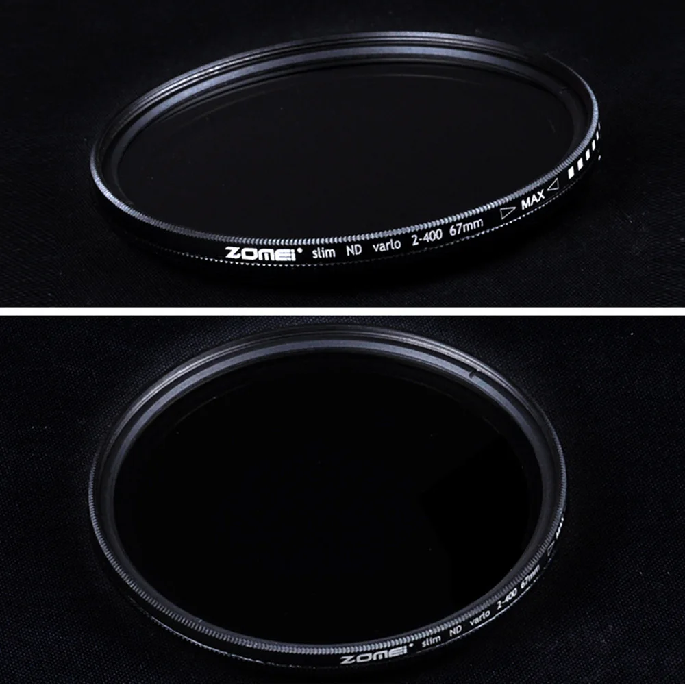 ZOMEI фильтр для камеры ND2-400 Fader нейтральной плотности Регулируемый Фильтр ND 40