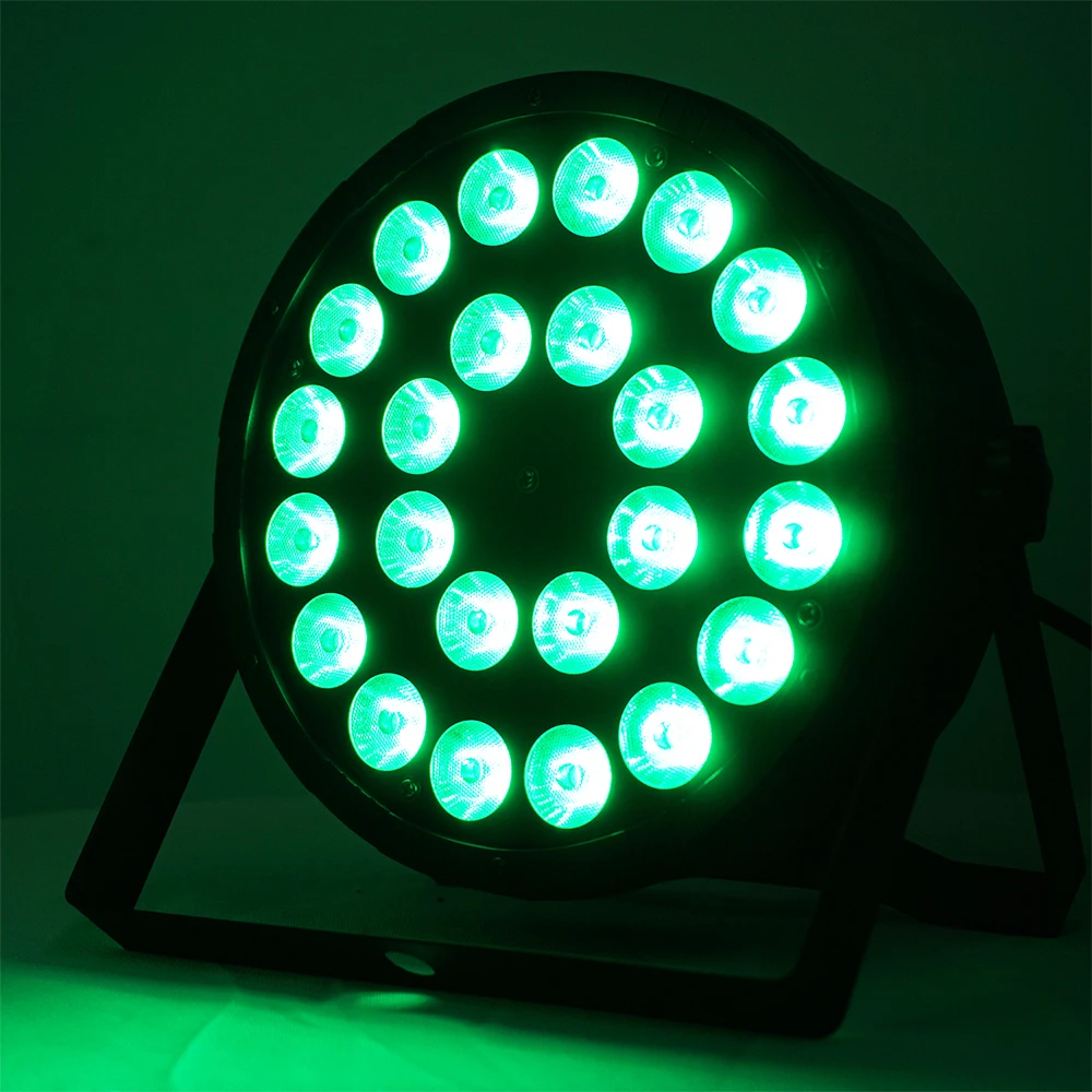16 шт./лот 24x12 Вт RGBW светодиодный прожектор 4 в 1 DMX 512 пластиковый Профессиональный