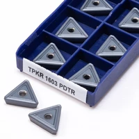10pcs tpkr1603 pdtr high quality carbide pvd coated cnc external turning tool tpkr 1603 machining stainless steel cast iron