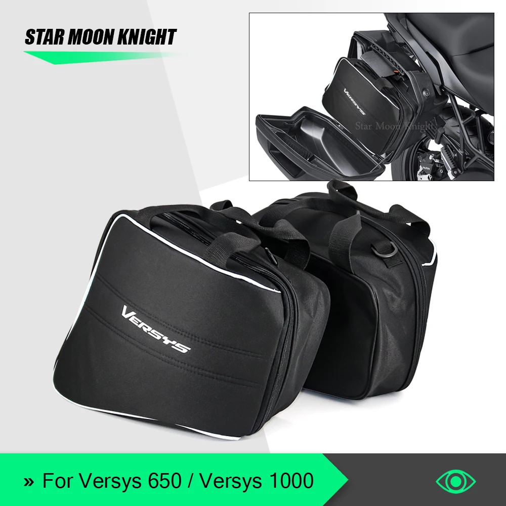 For Kawasaki Versys 650 Versys 1000 Versys650 Versys1000 2015-2021 Motorcycle luggage Rack bag saddlebag Inner Bags Saddle Bag