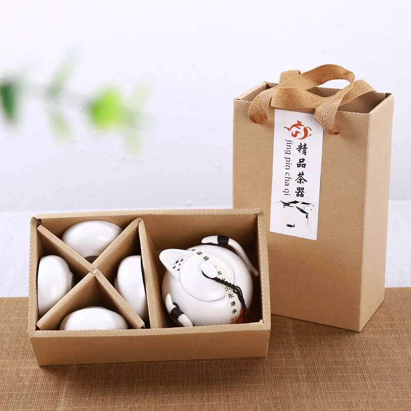 Чайный сервиз Gaiwan керамическая чайная чашка 2/4 чашек для Пуэра китайский