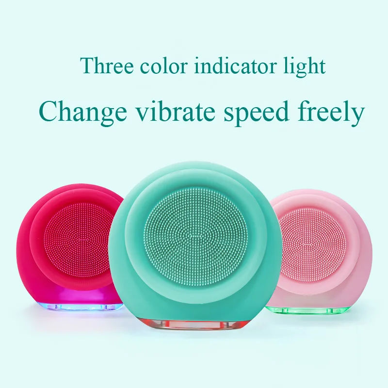 Портативное электрическое средство для ухода за кожей лица глубокое мытье кисти инструменты Силиконовое звуковое очищающее средство от акне средство для удаления черных точек