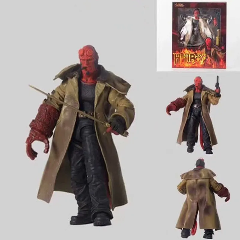 Экшн фигурка Hellboy из ПВХ подвижная 2 го поколения 15 см|Игровые фигурки и