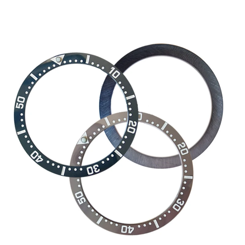 Часы наручные черно-серые с керамической вставкой Сменные аксессуары для