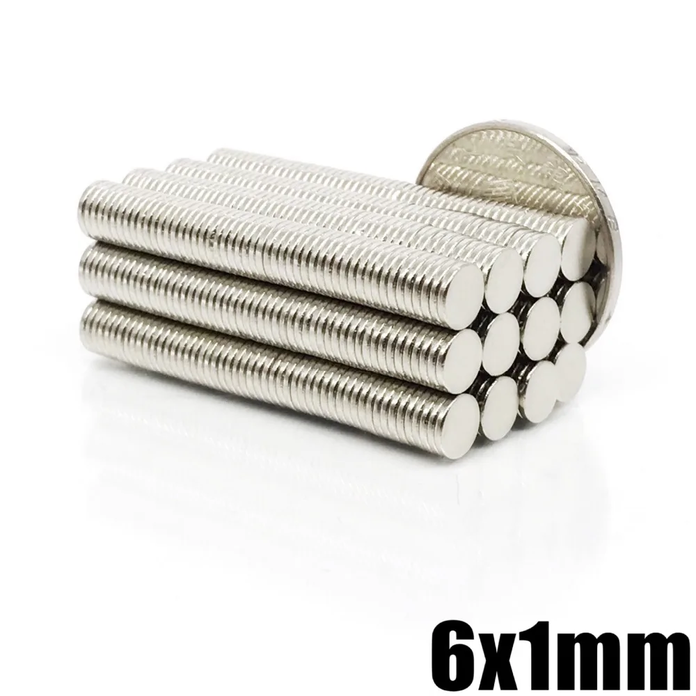 25 50 100 500pc 6mm x 3mm 1/4"x1/8" N35 Strong Disc Rare Earth Neodymium Magnet 