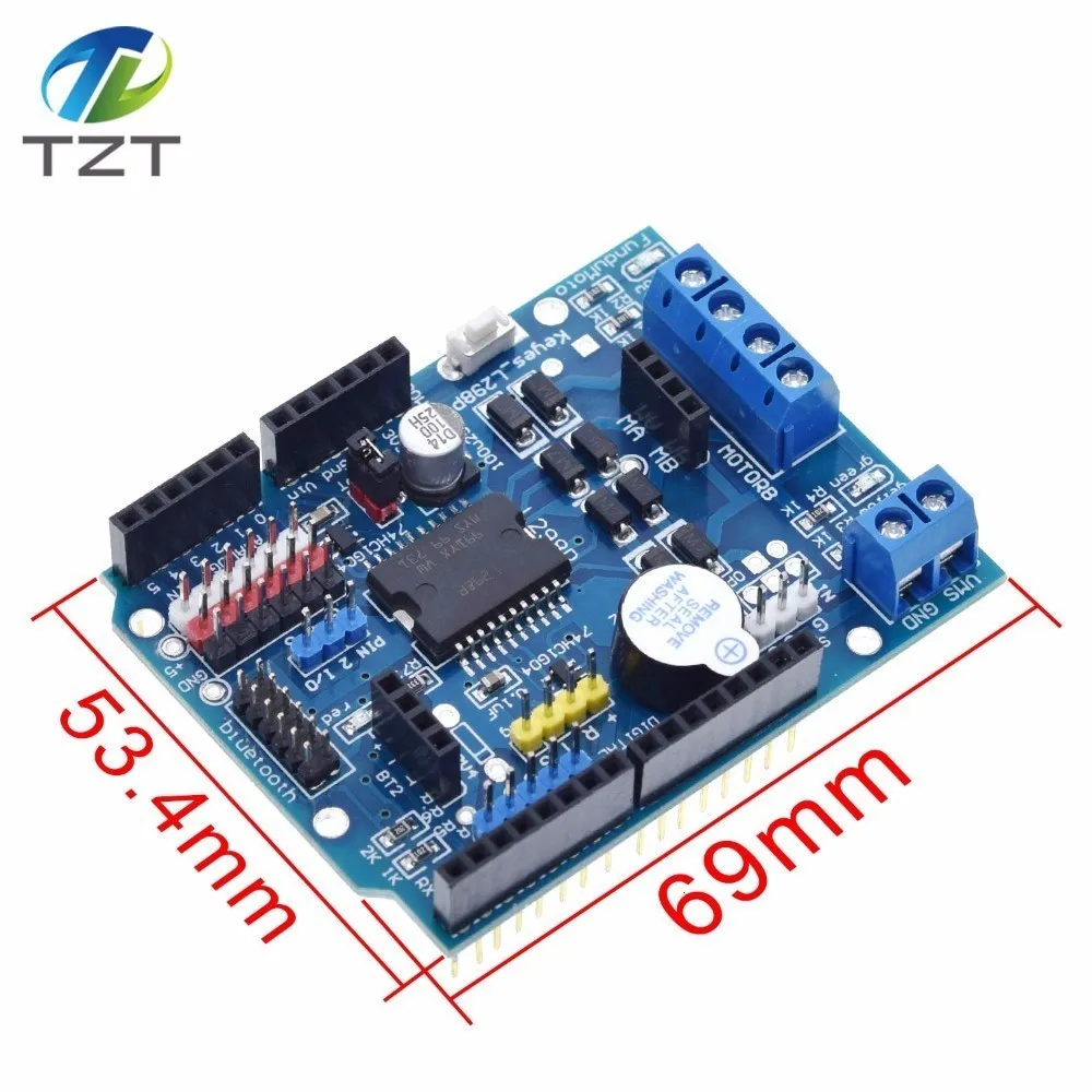 Контроллер скорости TZT L298P PWM двойной драйвер H-bridge высокой мощности интерфейс