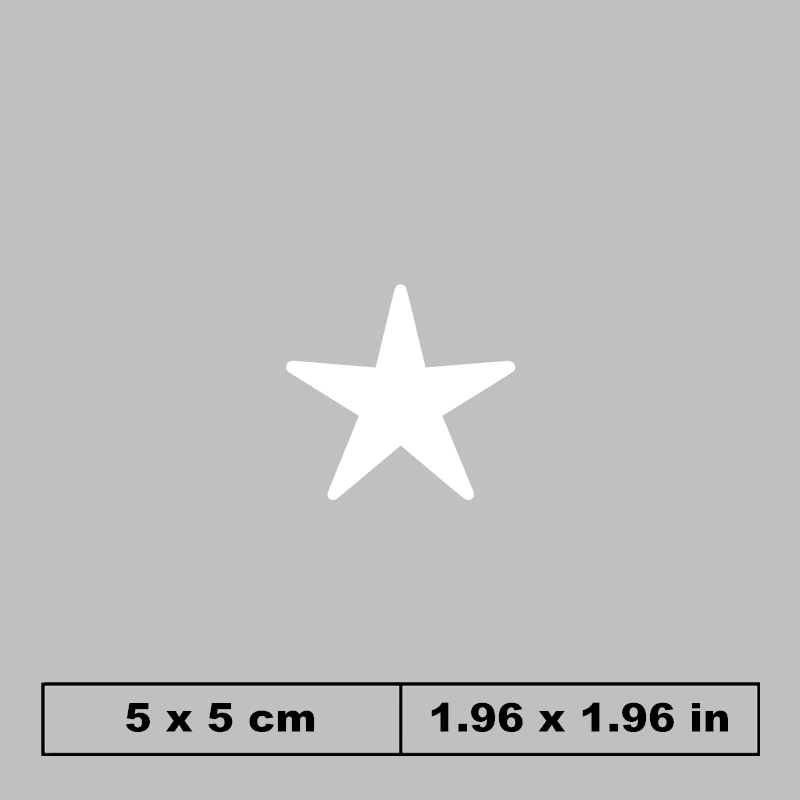 2020 Fashion Pentagram star patches for Clothing Heat Transfer Iron-on Stickers diy patch black white applique clothes | Дом и сад