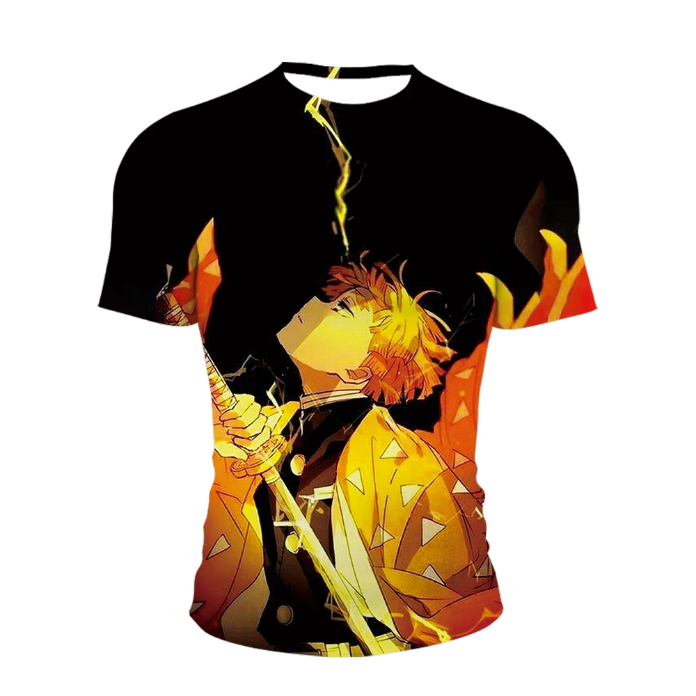 

2021 new Japanese comic cartoon men's T-shirt street trend popular 3DT shirt