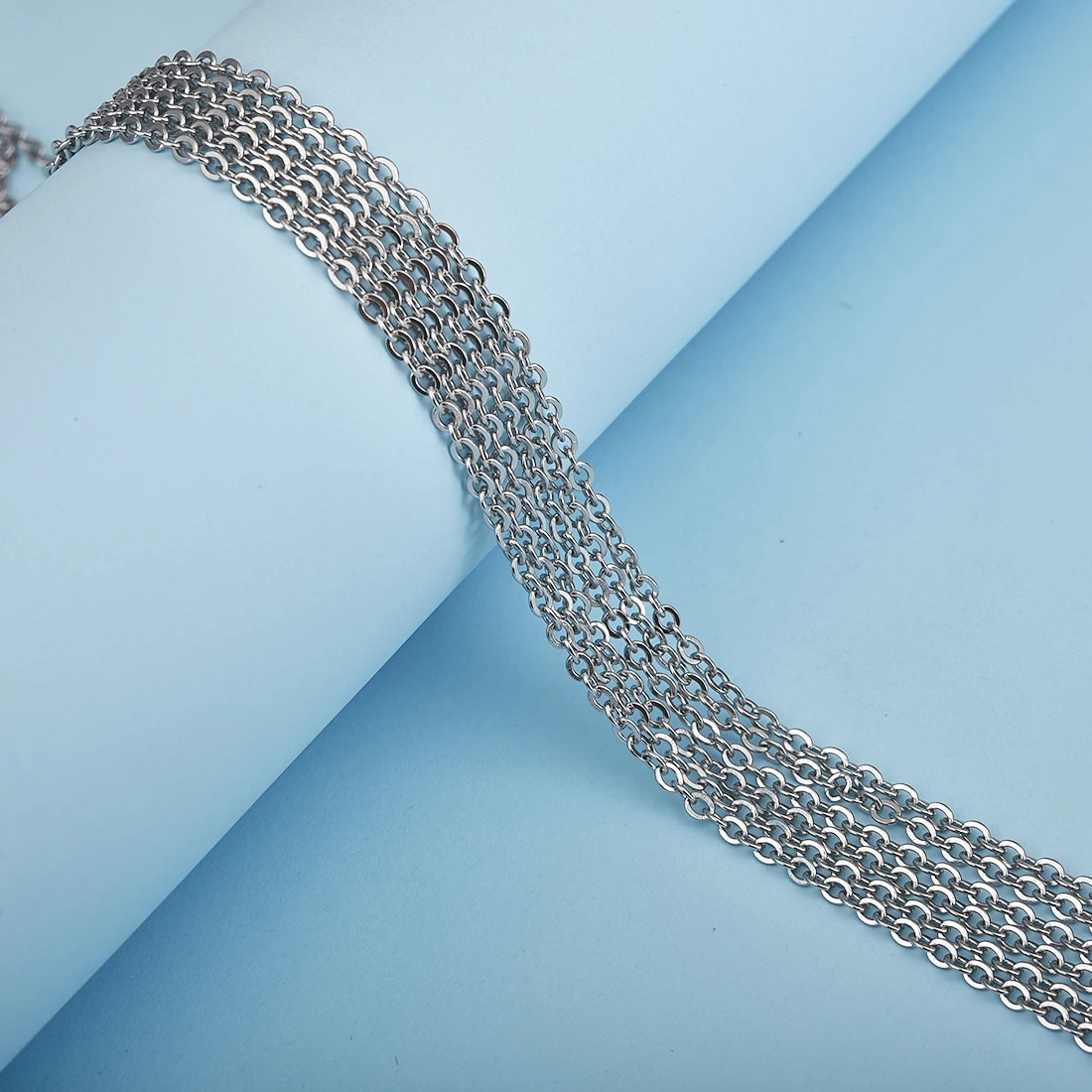 Цепочка Из Нержавеющей Стали с застежкой лобстером Ширина 1 5/2 мм 10 м|Ювелирная