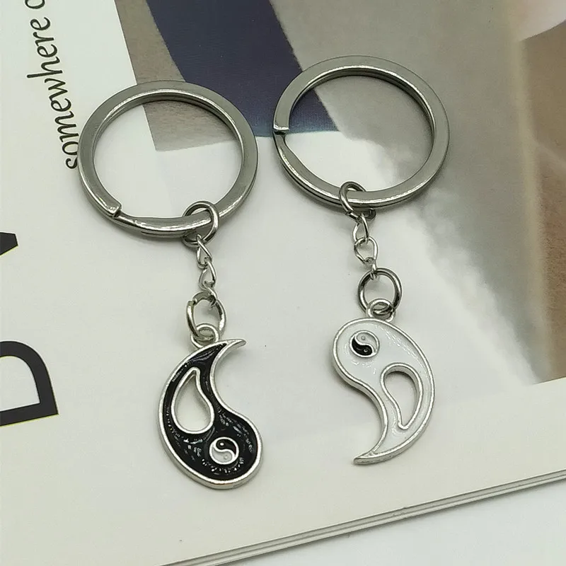 2 шт./лот брелок для ключей Yin Yang Lucy подарок друга оптовая продажа | Украшения и