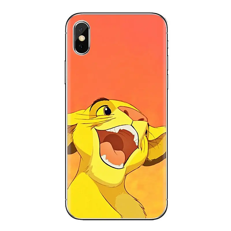 For Huawei G7 G8 P7 P8 P9 Lite Honor 4C 5X 5C 6X Mate 7 8 9 Y3 Y5 Y6 II 2 Pro 2017 Simba Funny Face Lion King Floral Phone Cover |