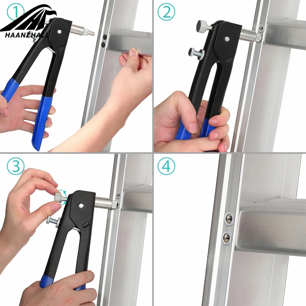 86 шт./компл. ручная заклепочная Гайка Набор для заклепок Резьбовая гайка комплект