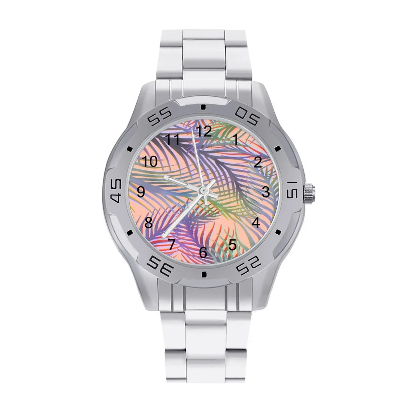 

Peach Quartz Watch High Quality Classic Wrist Watch Steel Woman Fishing Photo Wristwatch