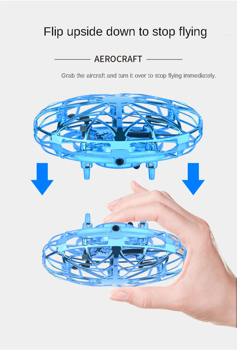 Мини Дрон НЛО игрушки инфракрасный датчик управления летающий самолет