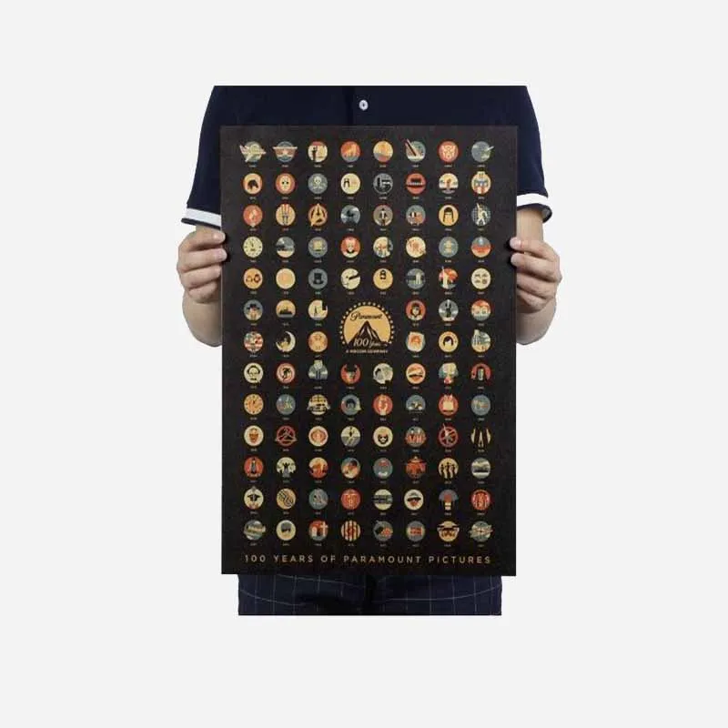 Новые 100 года первоклассных фотографий/фильм/крафт-бумага/плакат для бара/Ретро