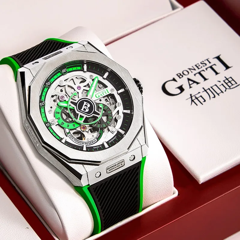 Часы наручные мужские механические брендовые Роскошные водонепроницаемые