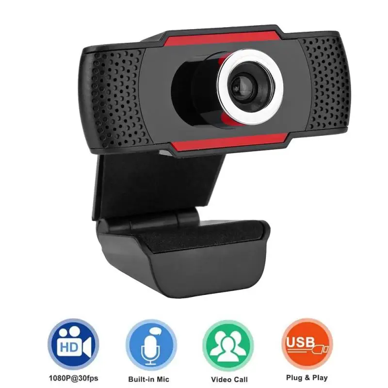 

HD 1080P Webcam Mini Computer PC WebCamera With Microphone Rotatable Cameras For Live Broadcast Video Calling Conference Work