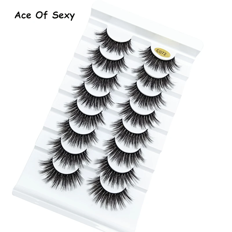 Aceofsexy норковые ресницы 3D 100% безжалостные ручной работы многоразовые натуральные