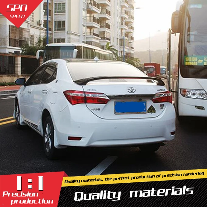 Спойлер для Toyota Corolla спойлер из АБС пластика на заднее крыло автомобиля цветной