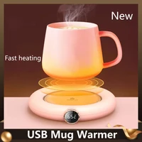 usb coffee mug warmer 8h auto shut off cup warmer for office home desk use with 3 temperature settings mug heater for tea milk