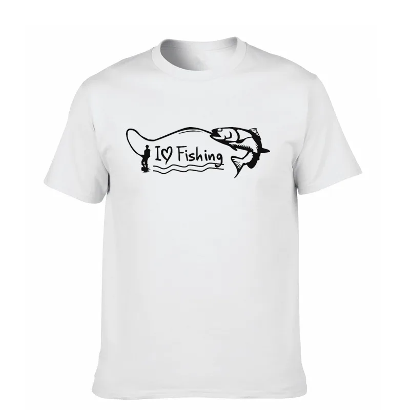 100% хлопковые футболки повседневная забавная футболка для рыбалки Мужская отцов