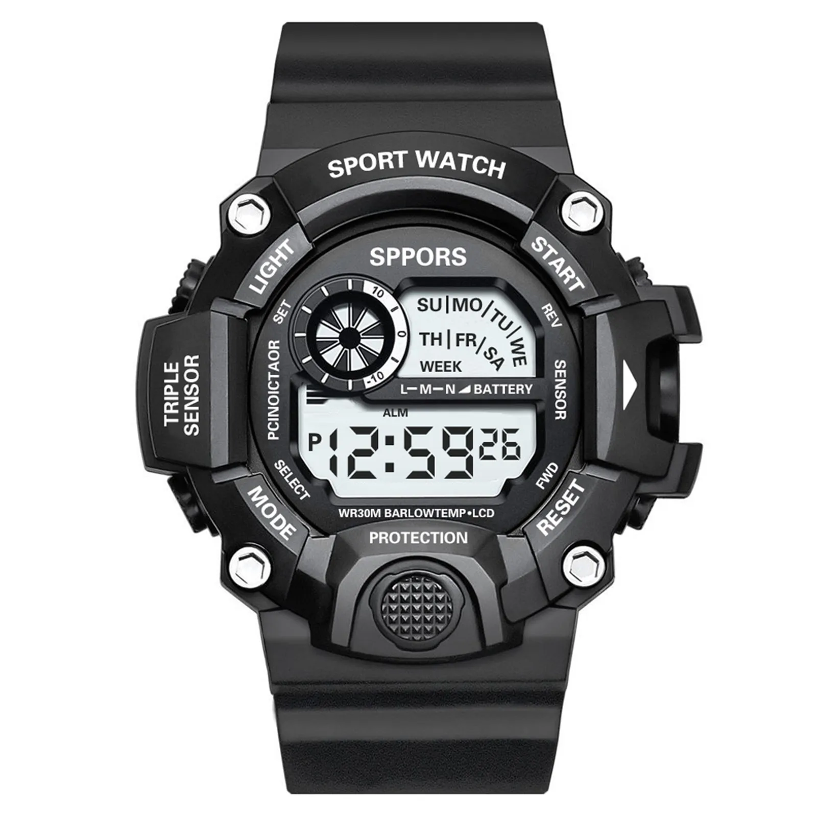 

Unisex Stopwatch Alarm Clock Hourly Reminder Luminous Date Display 12/24 Hour Men Business Watches Top Brand Luxury 2021 Hot