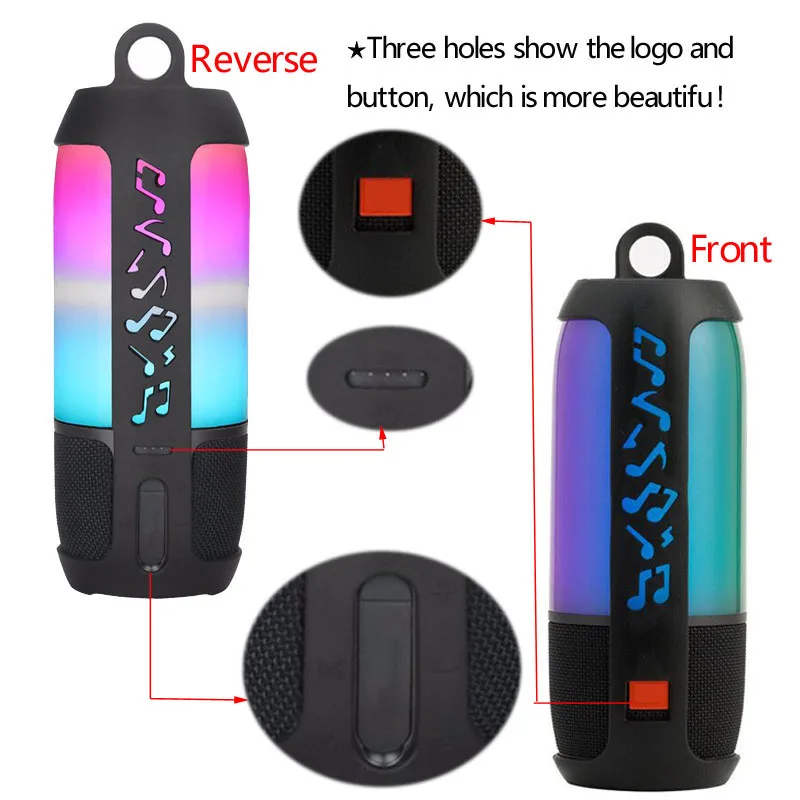 Светильник Мягкий силиконовый чехол рукав скин для Jbl Pulse3 Беспроводной Bluetooth