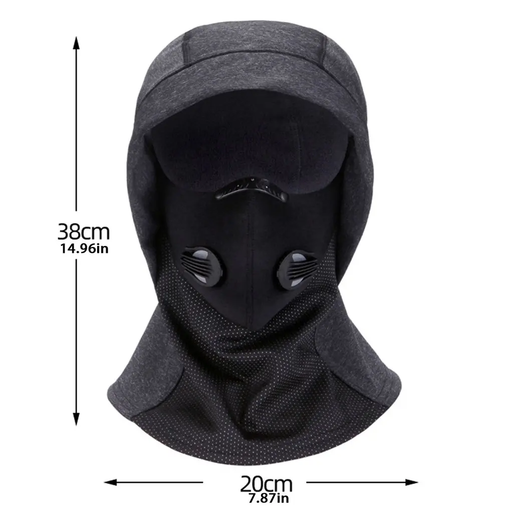 

2 In 1 Warm Winter Headwear Riding Mask Cycling Caps Windproof Warm Sports Equipment Facial Protection Waterproof lycra Fabric