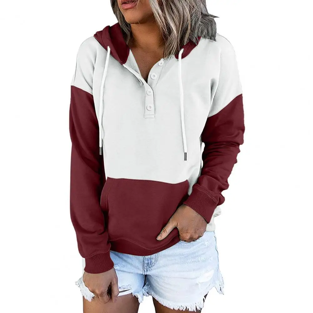 

Pullover Autumn Winter Single-breasted Decor Pullover Sweatshirt for Gathering