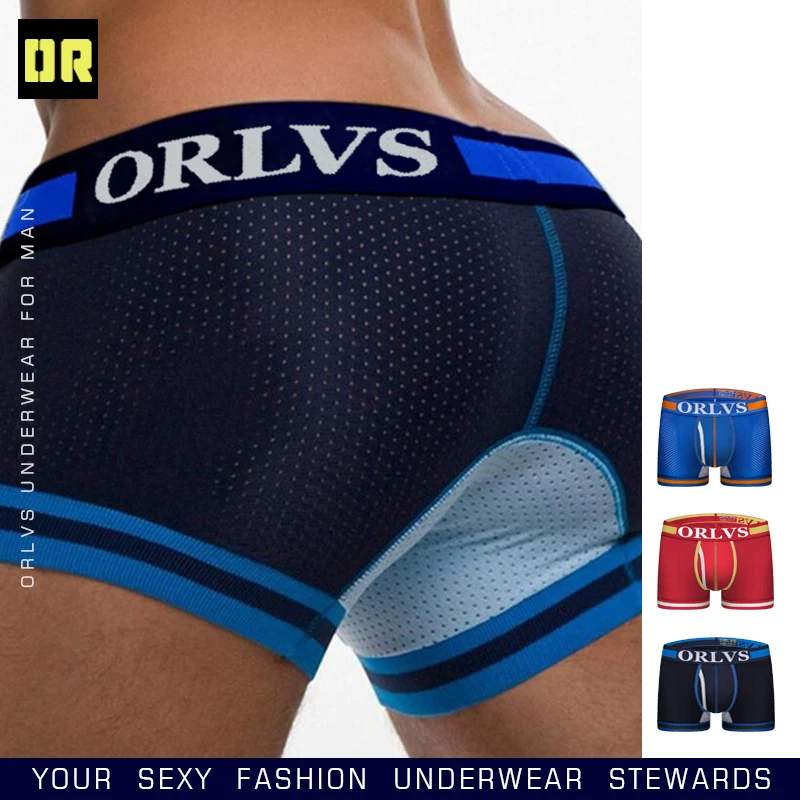 

ORLVS Brand Men Boxers Comfortable Underpants Nylon Breathable Male Panties Cueca Tanga Quick Dry Men Sleepwear Boxershorts