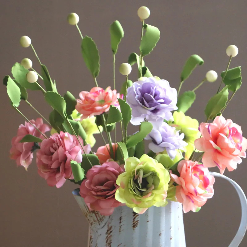 5 шт. искусственные двухсторонние розы из латекса|Искусственные и сухие цветы| |