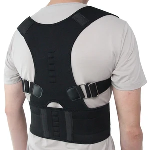 Новый мужской женский Регулируемый магнитный корсет для коррекции осанки спины бандаж поясничного пояса прямой корректор