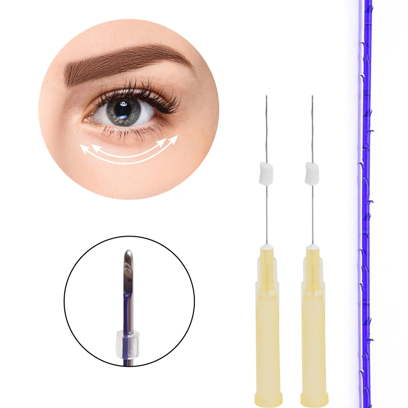 

5Pcs/Bag Fox eye pdo threads manufacturer fox eye lift cog 4d 3d 21g 60mm S L Blunt