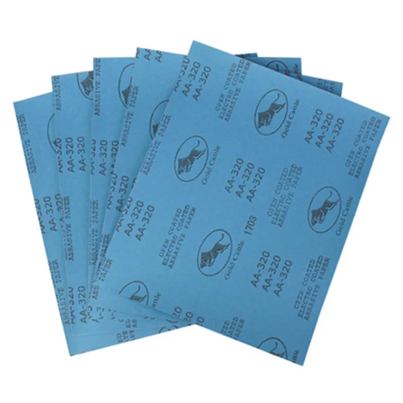 10 шт. Влажная и сухая водостойкая наждачная бумага из карбида кремния