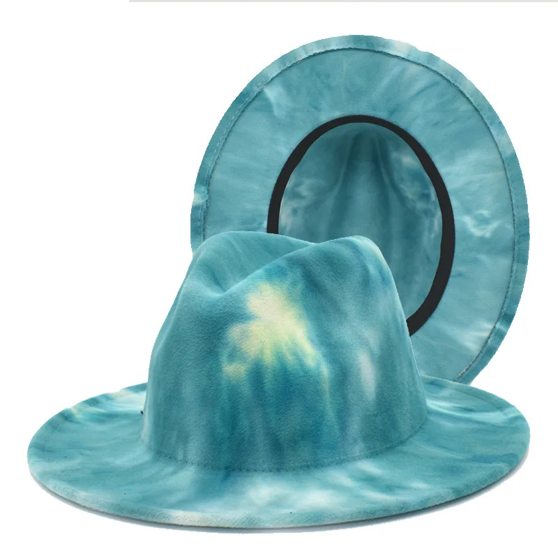 

European and American fashion spring new tie-dyed cloth hat female outdoor man Sir Mo soft sun hat