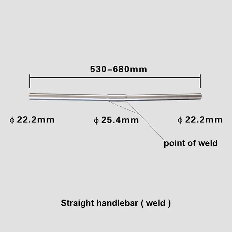 S handlebar 2 weld Горячая Hnadlebar титановый Бромптон супер светильник 224 г SEMA зажим 25,4 мм ручка 22,2 мм M/S Тип Лучшее качество складной велосипед - Цвет: S handlebar 2 weld