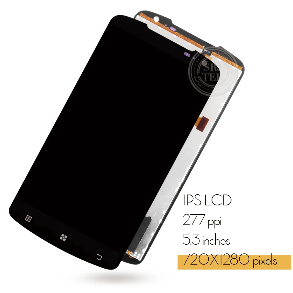 SRJTEK 5.3" Дисплей с сенсорным экраном для Lenovo S920, сборка матрицы дигитайзера стекла для замены.