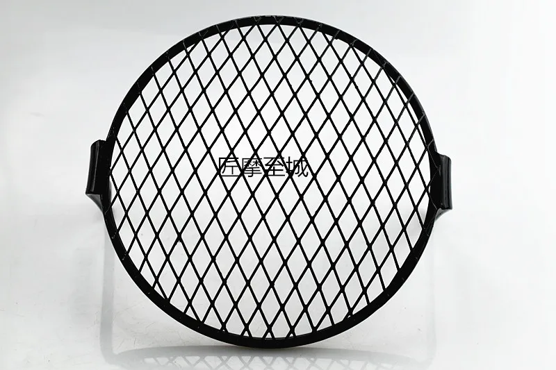 Universal 7inch Motorcycle Headlight Mesh Grill Mask Headlamp Protector Guard Square/Rhombus Cover 18CM |