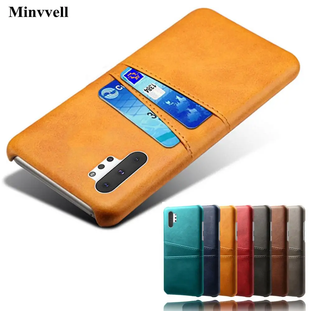 

For Note 10 Plus Case For Samsung Galaxy Note 10+ 5G Note10 Case Credit Card Cover Vintage PU Leather Wallet Case Note 10plus