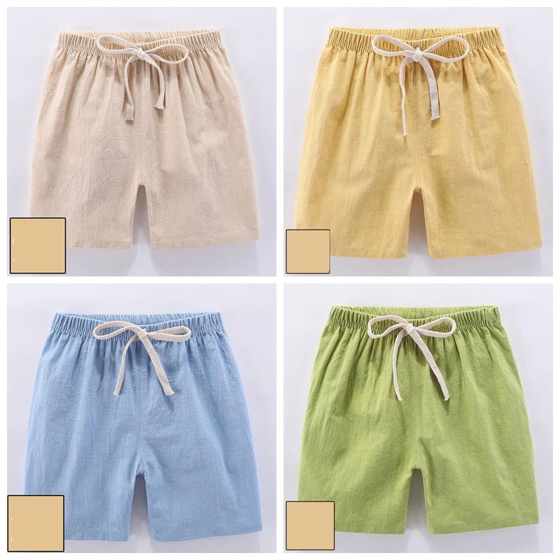 Шорты детские карамельных цветов Пляжные штаны для мальчиков и девочек модная