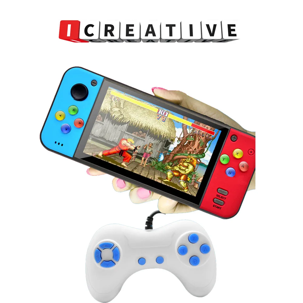 

X7 Game Console Handheld 5.0 inch Color Screen Retro Handheld 8GB Player for GBA FC NES kids doll player