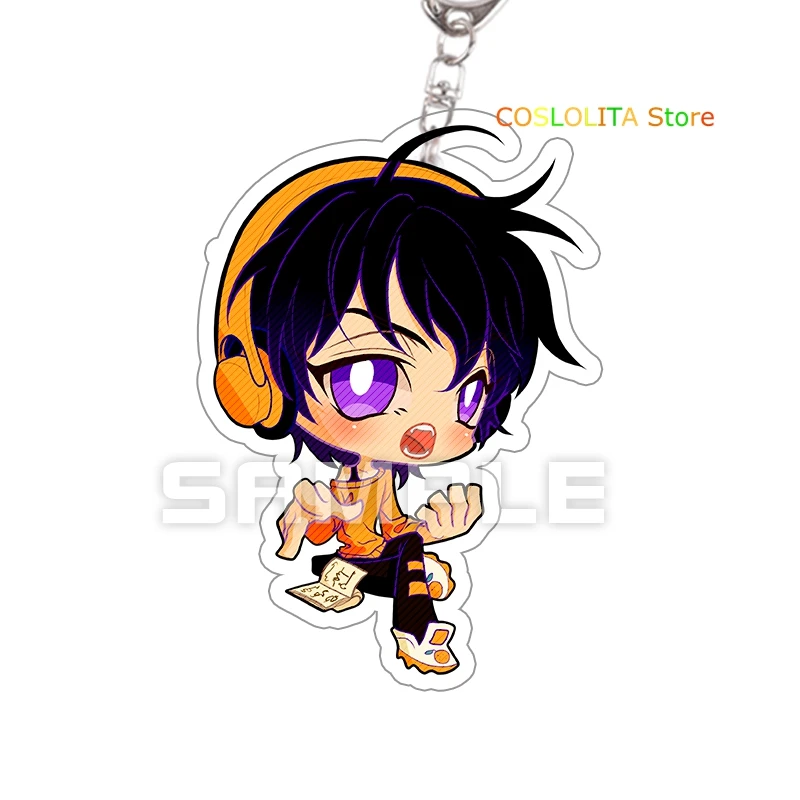 

Anime JoJo's Bizarre Adventure Giorno Giovanna Acrylic Keychain Cartoon Itabag School Bag Decor Pendant Keyrings Xmas Gifts