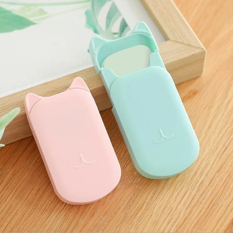 20 шт./кор. одноразовое мыло Бумага очистки Ароматические ломтик мини коробка для